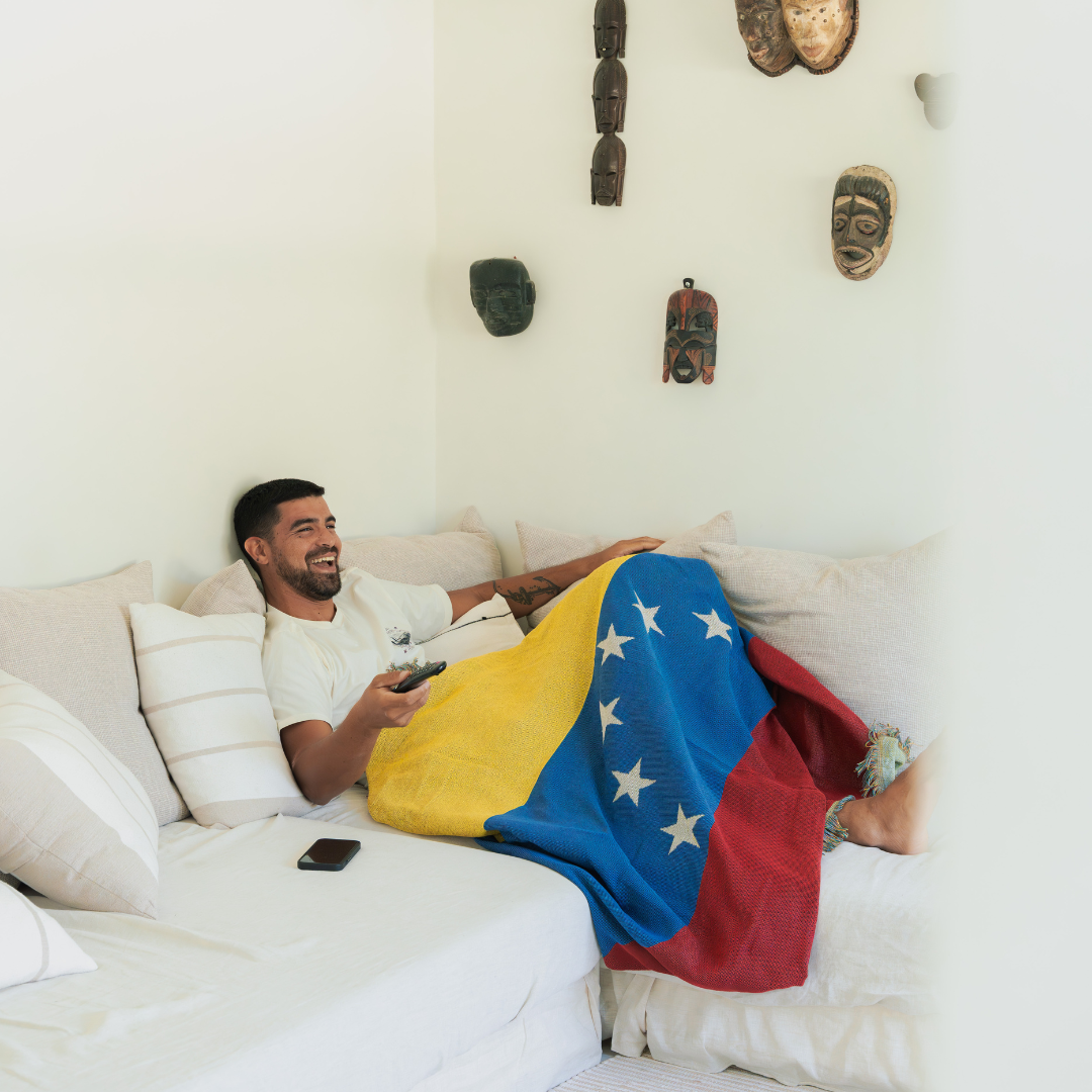 VENEZUELA 7 Stars Flag Woven Throw Blanket | 50x70 in