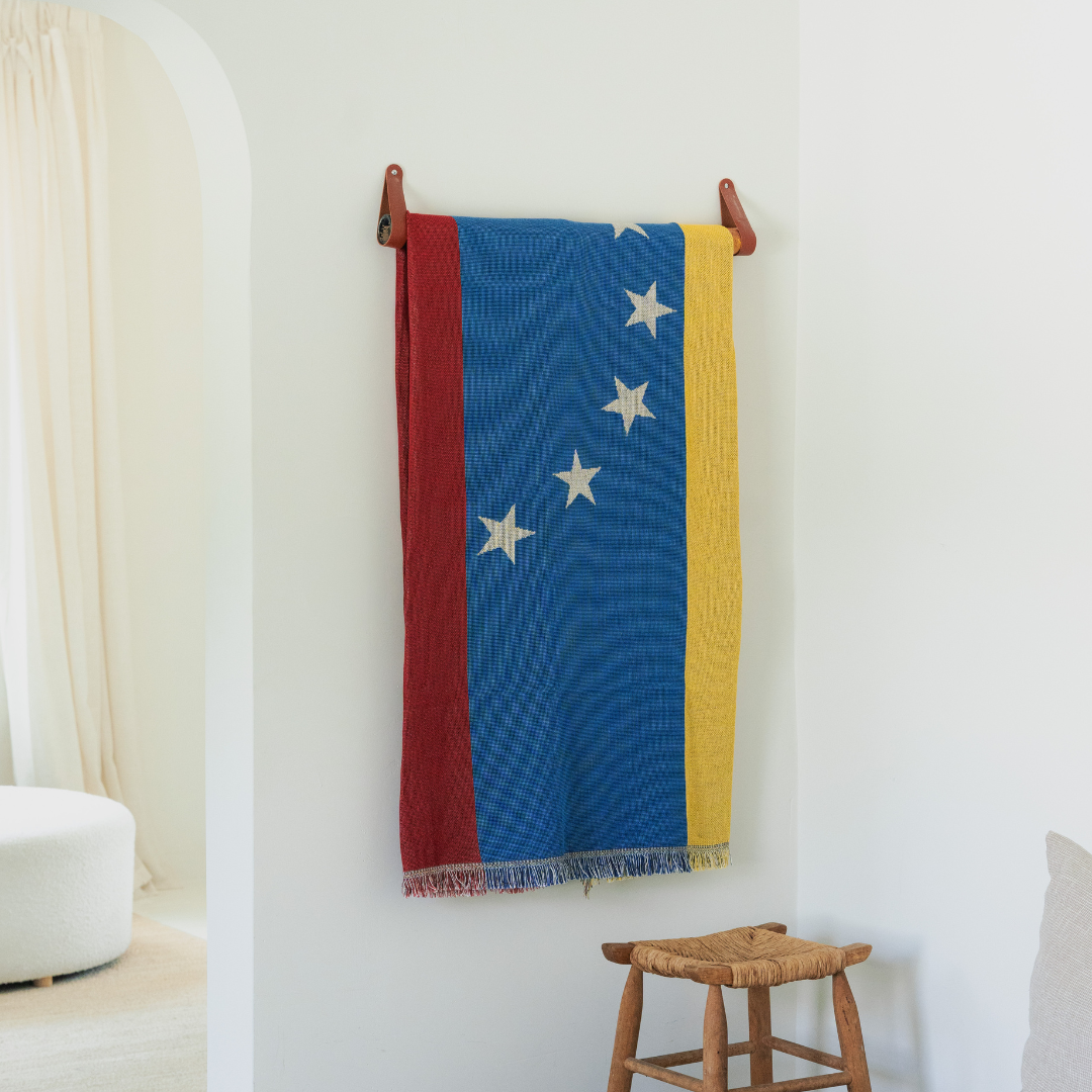 VENEZUELA 7 Stars Flag Woven Throw Blanket | 50x70 in