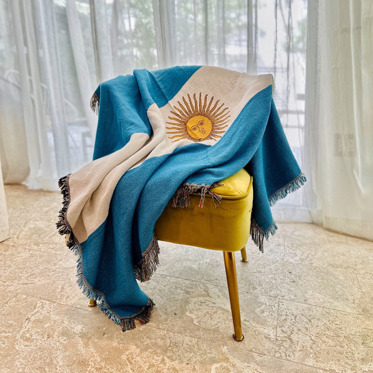ARGENTINA Woven Throw Blanket | 50x70 in