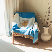 Argentina flag woven throw blanket –
Ceibo House