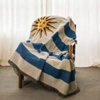 Uruguay flag woven throw blanket –
Ceibo House