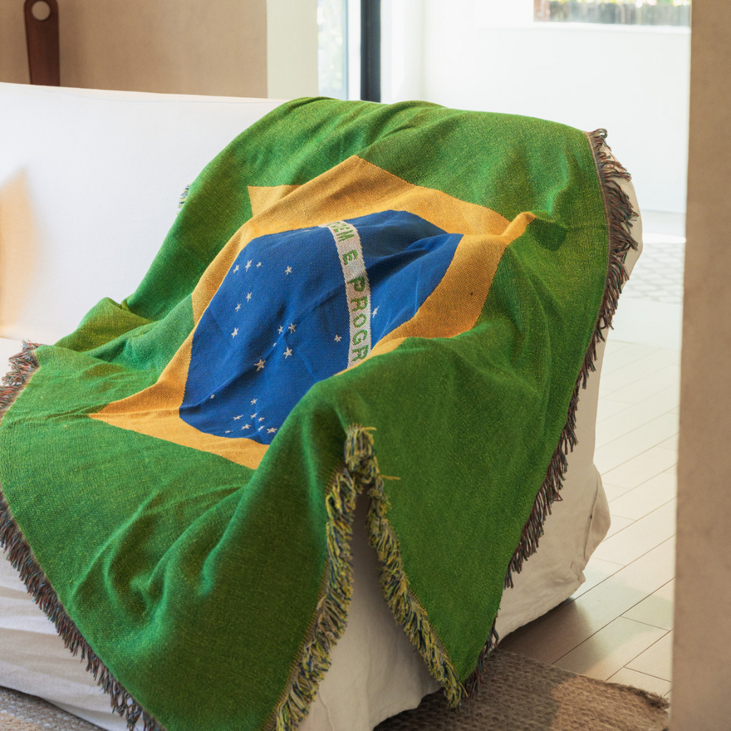 BRASIL Woven Throw Blanket | 50x70 in