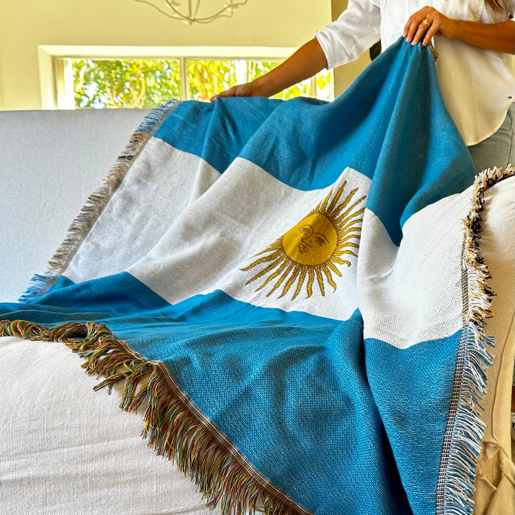 Manta tejida ARGENTINA | 50x70 pulgadas