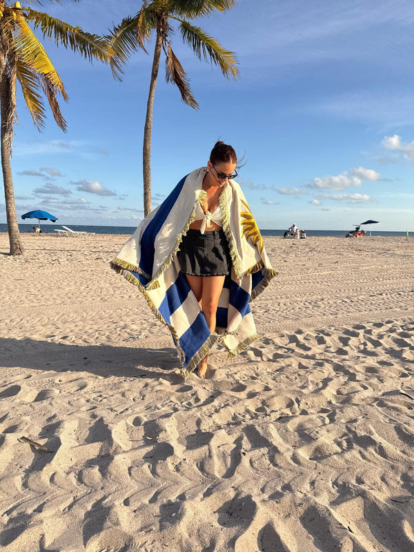 Uruguay flag woven throw blanket –
Ceibo House