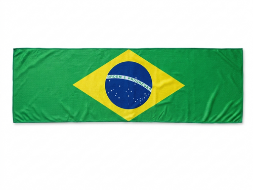 Brazil Fan Bundle – Flag Blanket + Cooling Towel | Limited Edition