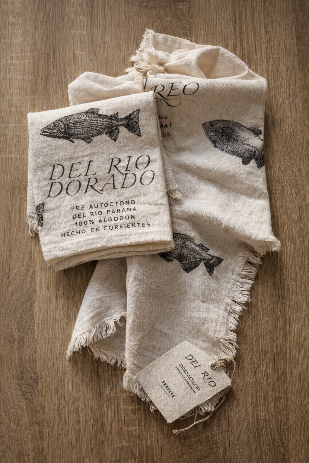 Decorative 100% Cotton Kitchen Towels | Native Fish of Corrientes, Argentina | Ernesta