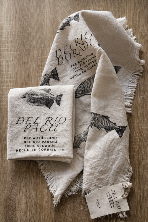 Decorative 100% Cotton Kitchen Towels | Native Fish of Corrientes, Argentina | Ernesta