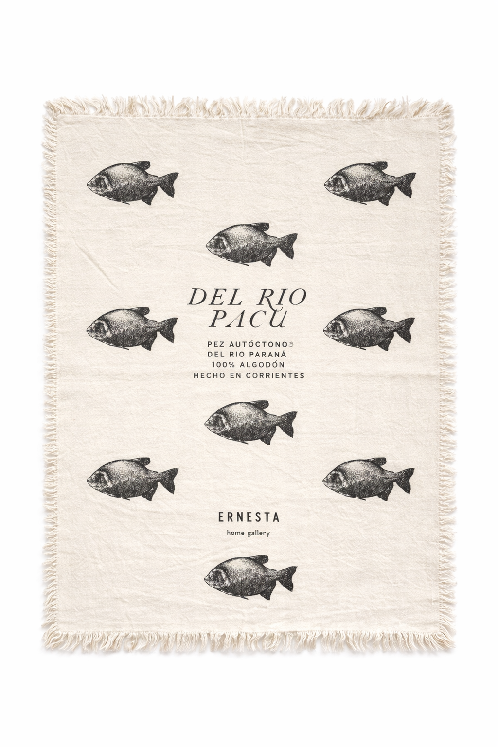 Decorative 100% Cotton Kitchen Towels | Native Fish of Corrientes, Argentina | Ernesta