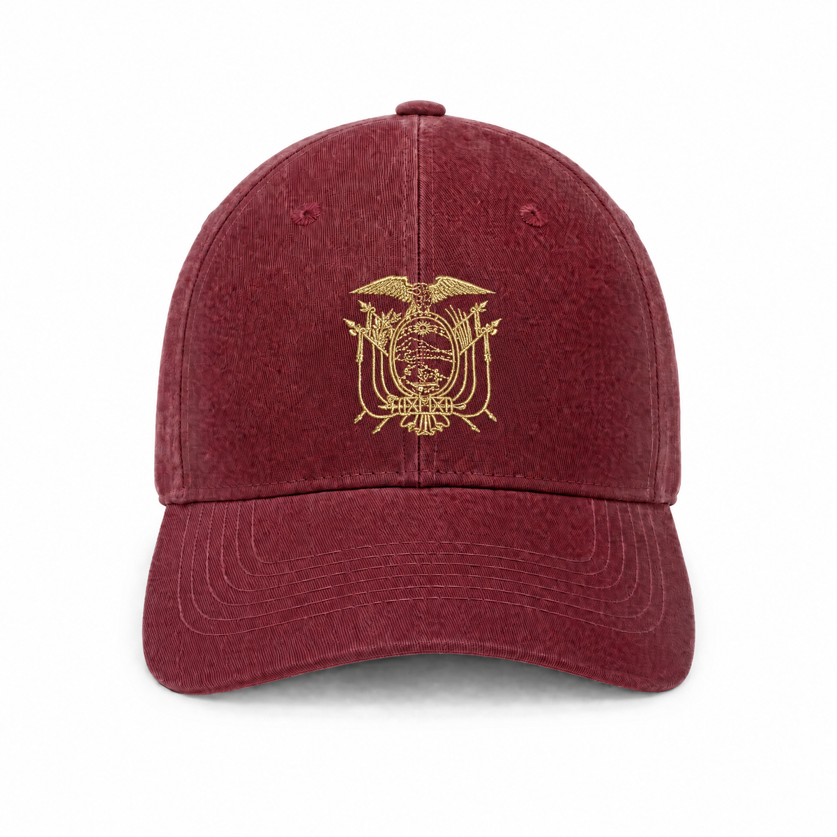 Ecuador National Emblem Embroidered Baseball Cap – 100% Cotton