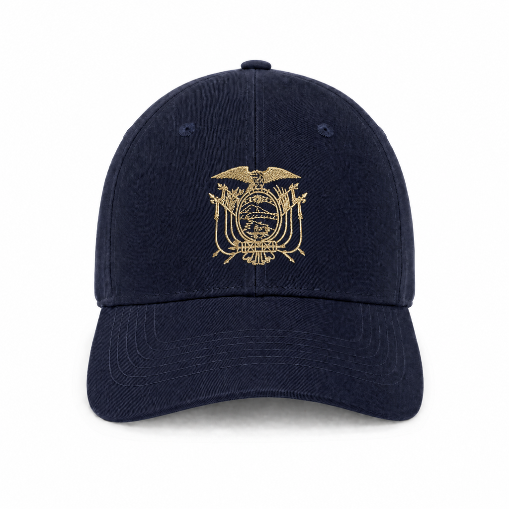 Ecuador National Emblem Embroidered Baseball Cap – 100% Cotton