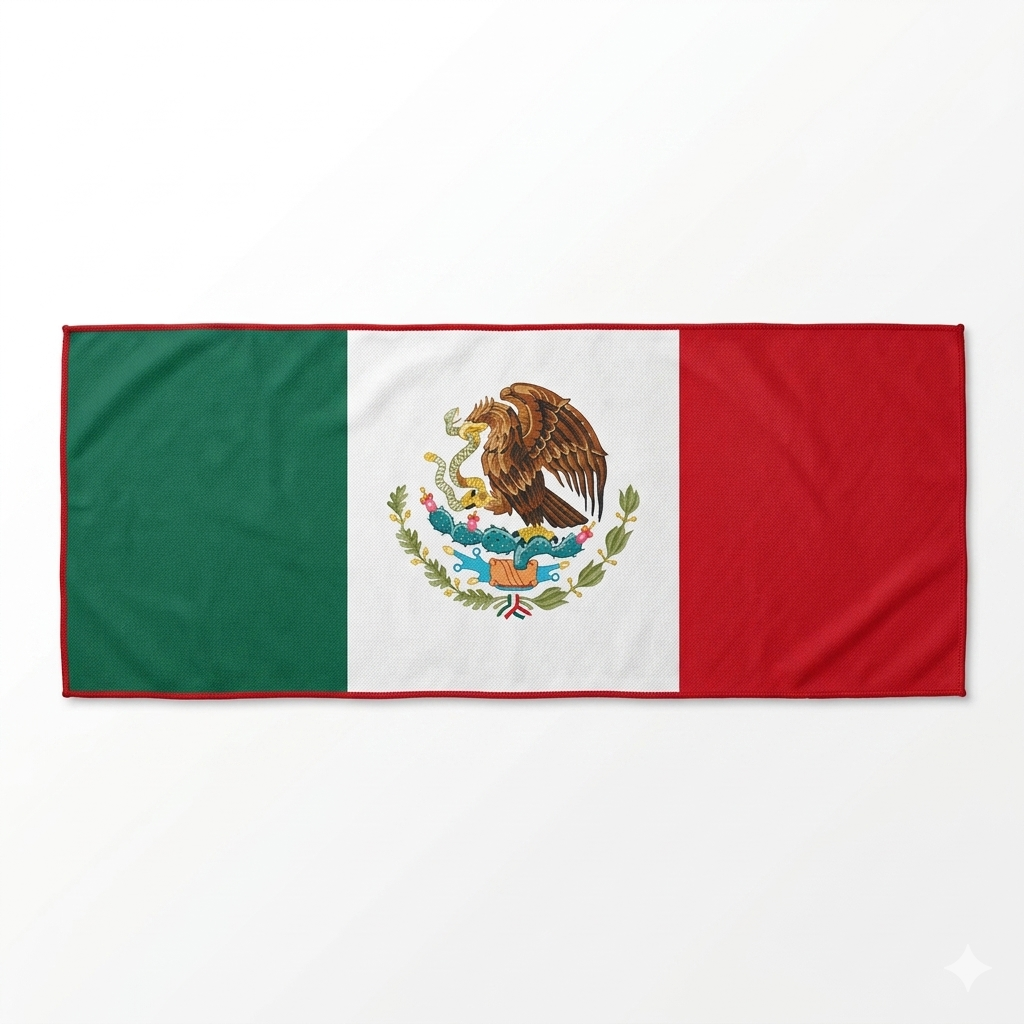 Paquete Futbol fans de México – Manta con bandera + Toalla refrescante | Edición limitada