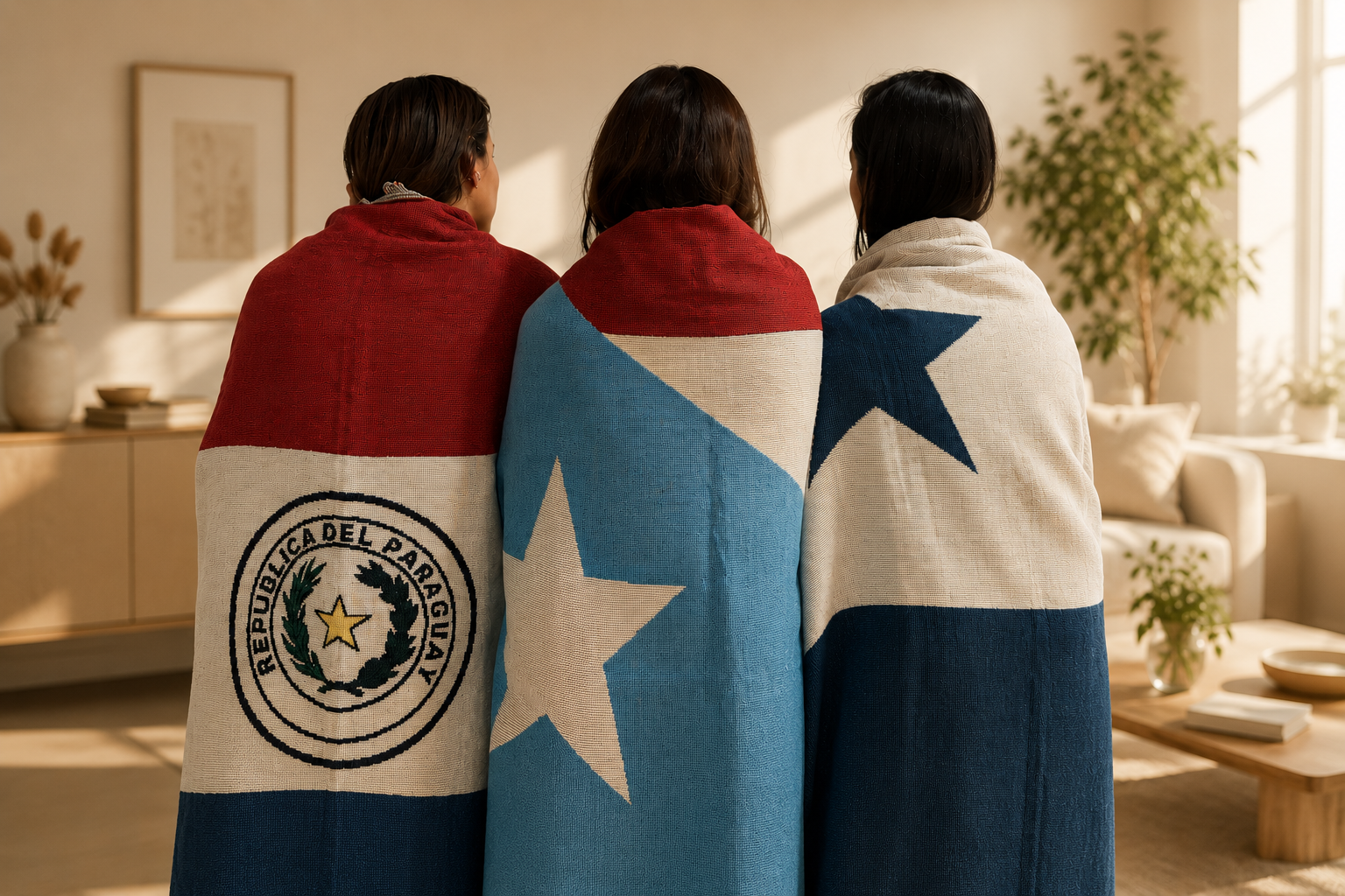 Woven throw blanket Ceibo House