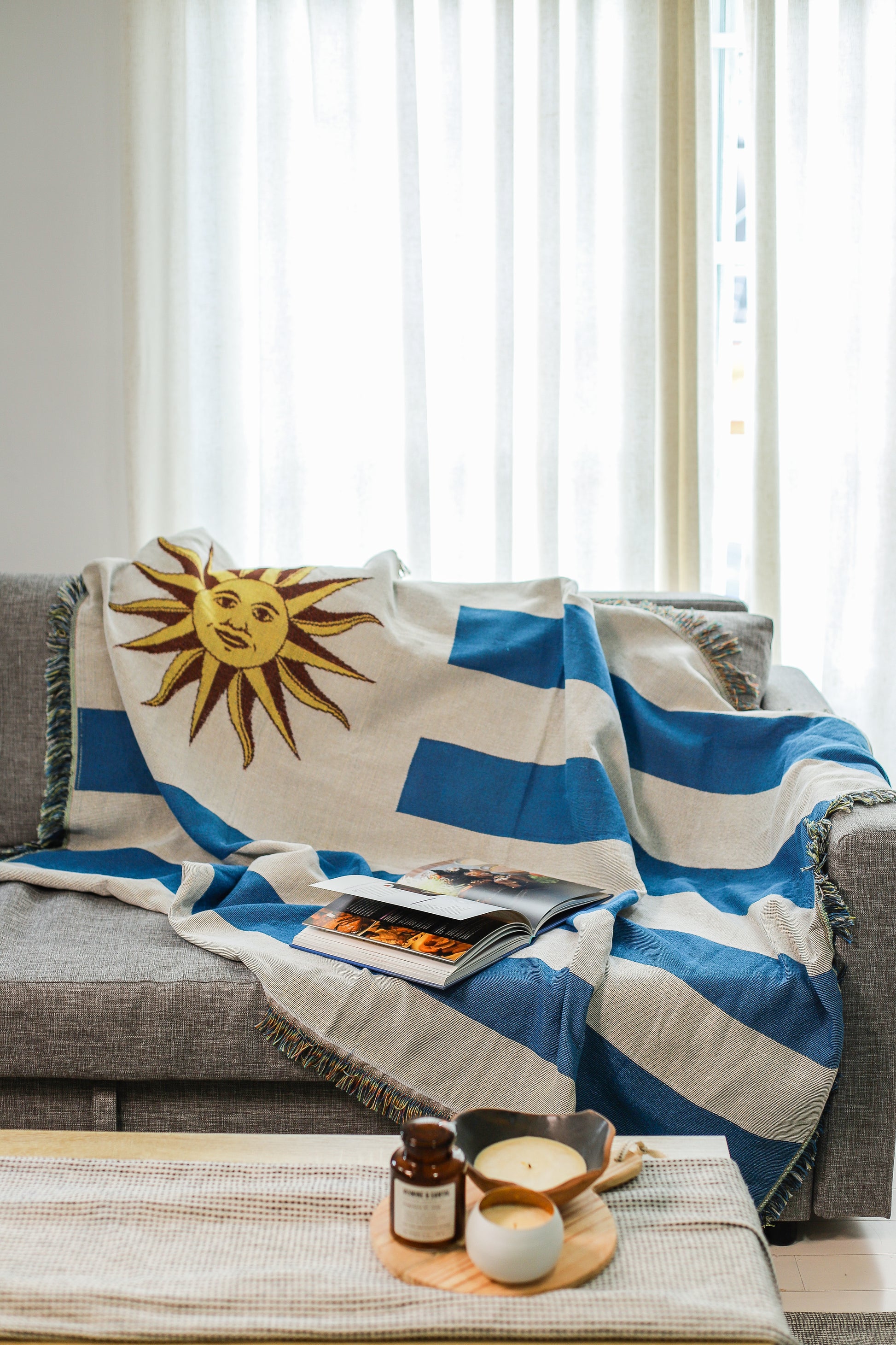 URUGUAY Woven Throw Blanket | 70x50 in