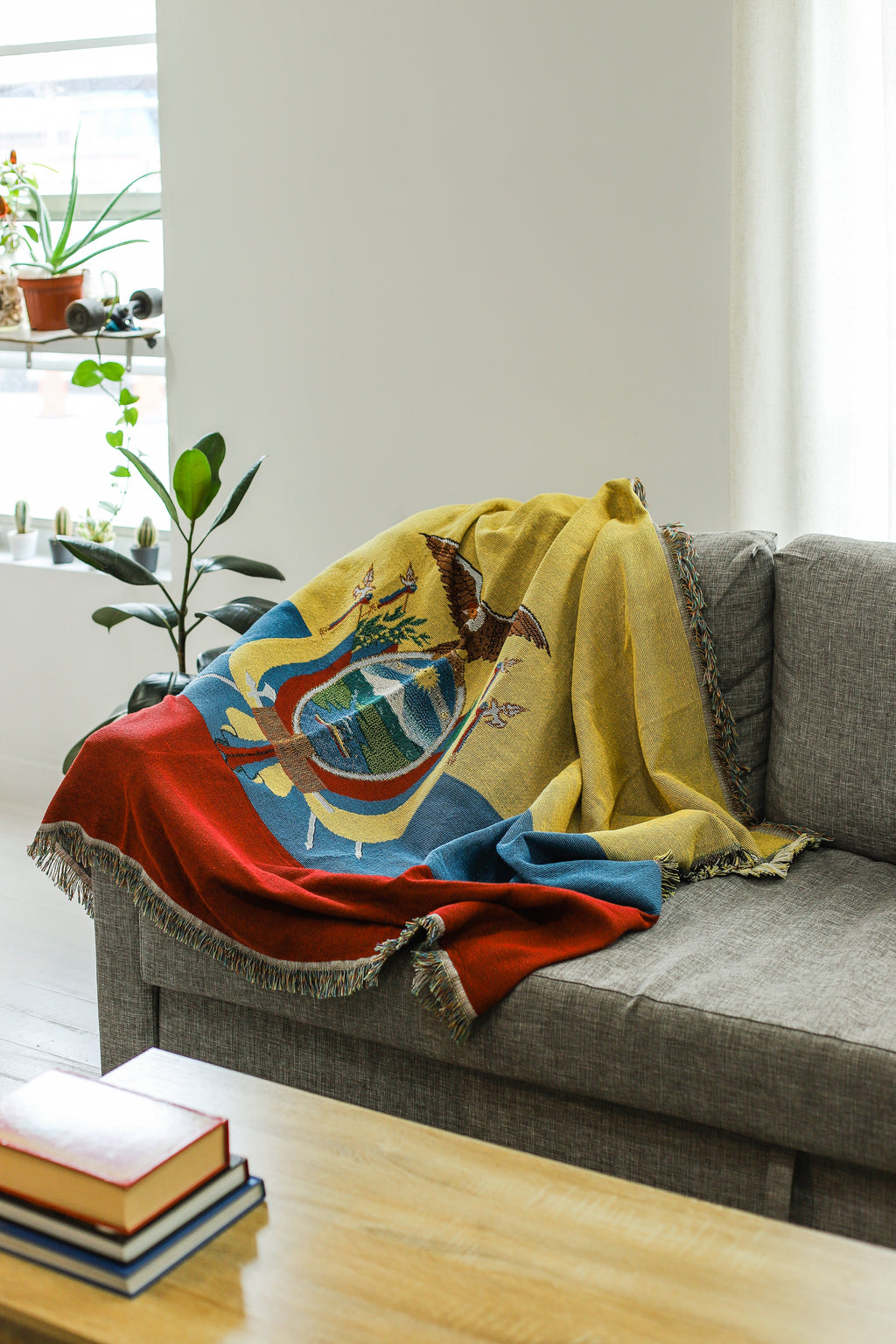 ECUADOR Woven Throw Blanket | 70x50 in