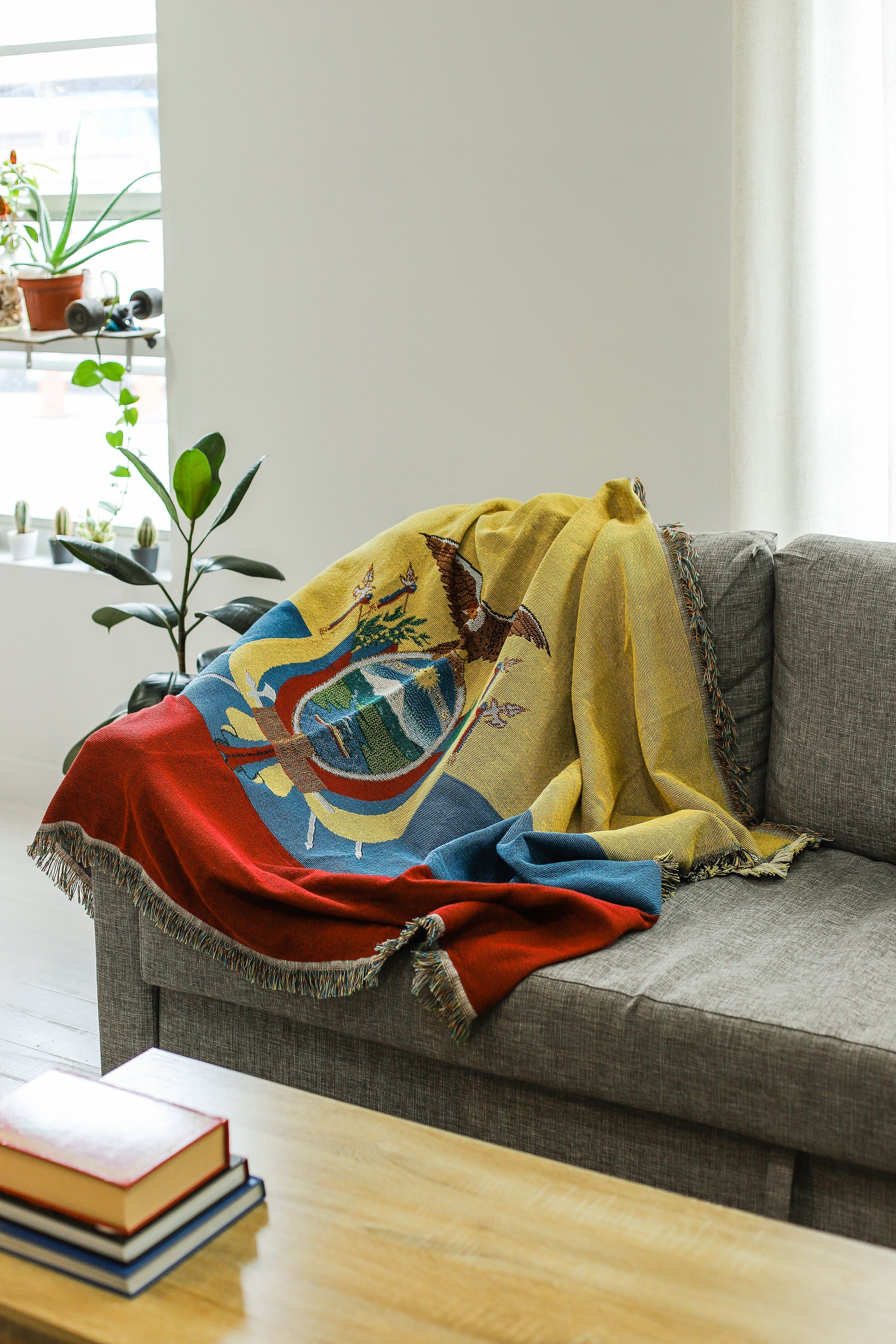 ECUADOR Woven Throw Blanket | 70x50 in