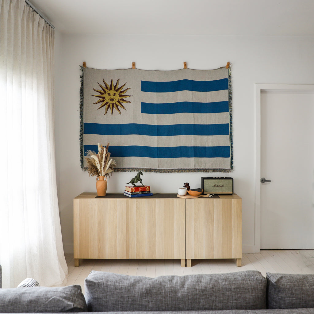 Uruguay flag woven throw blanket –
Ceibo House