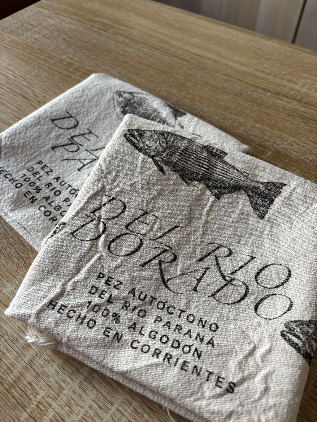 Decorative 100% Cotton Kitchen Towels | Native Fish of Corrientes, Argentina | Ernesta