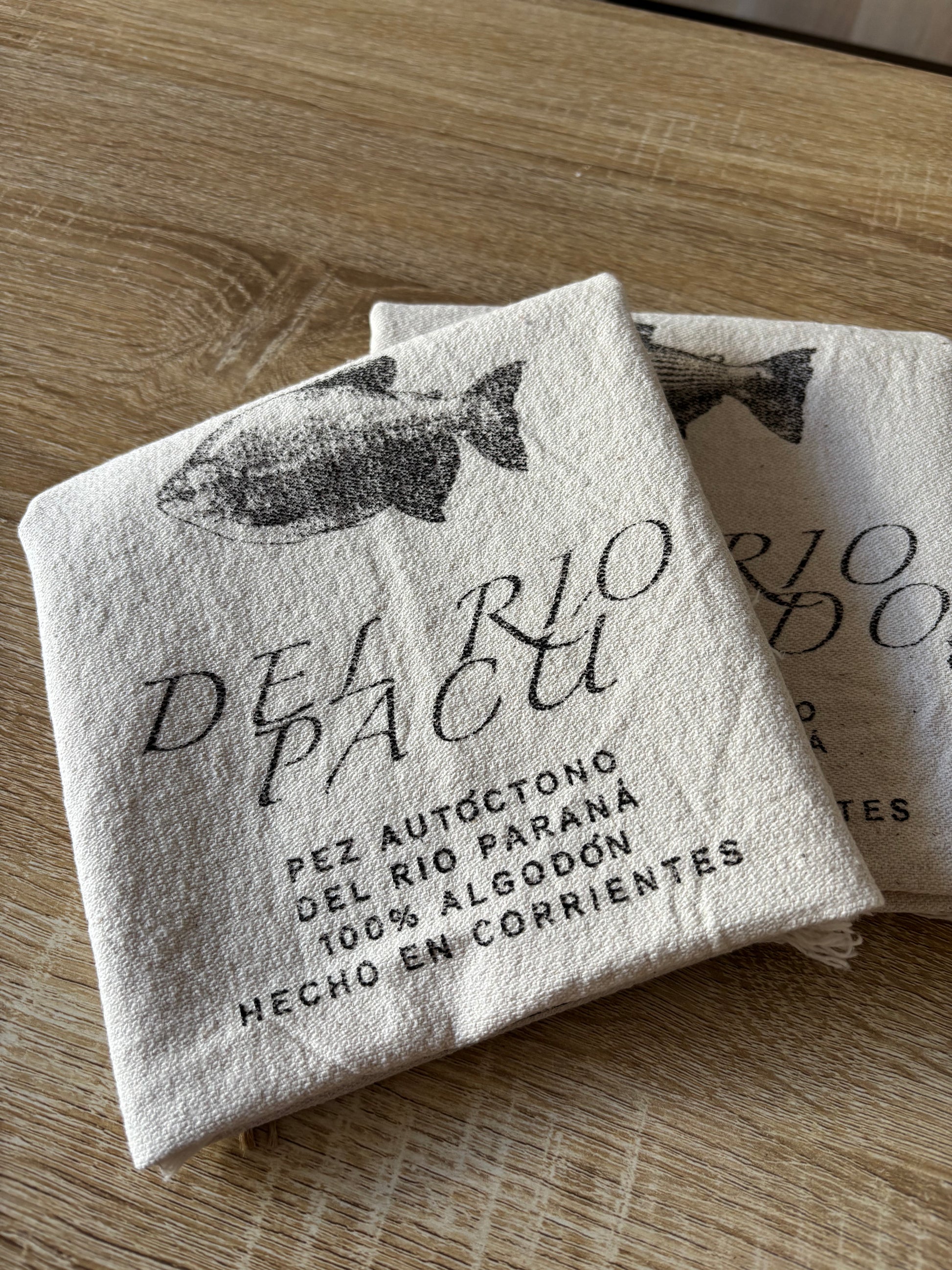 Decorative 100% Cotton Kitchen Towels | Native Fish of Corrientes, Argentina | Ernesta