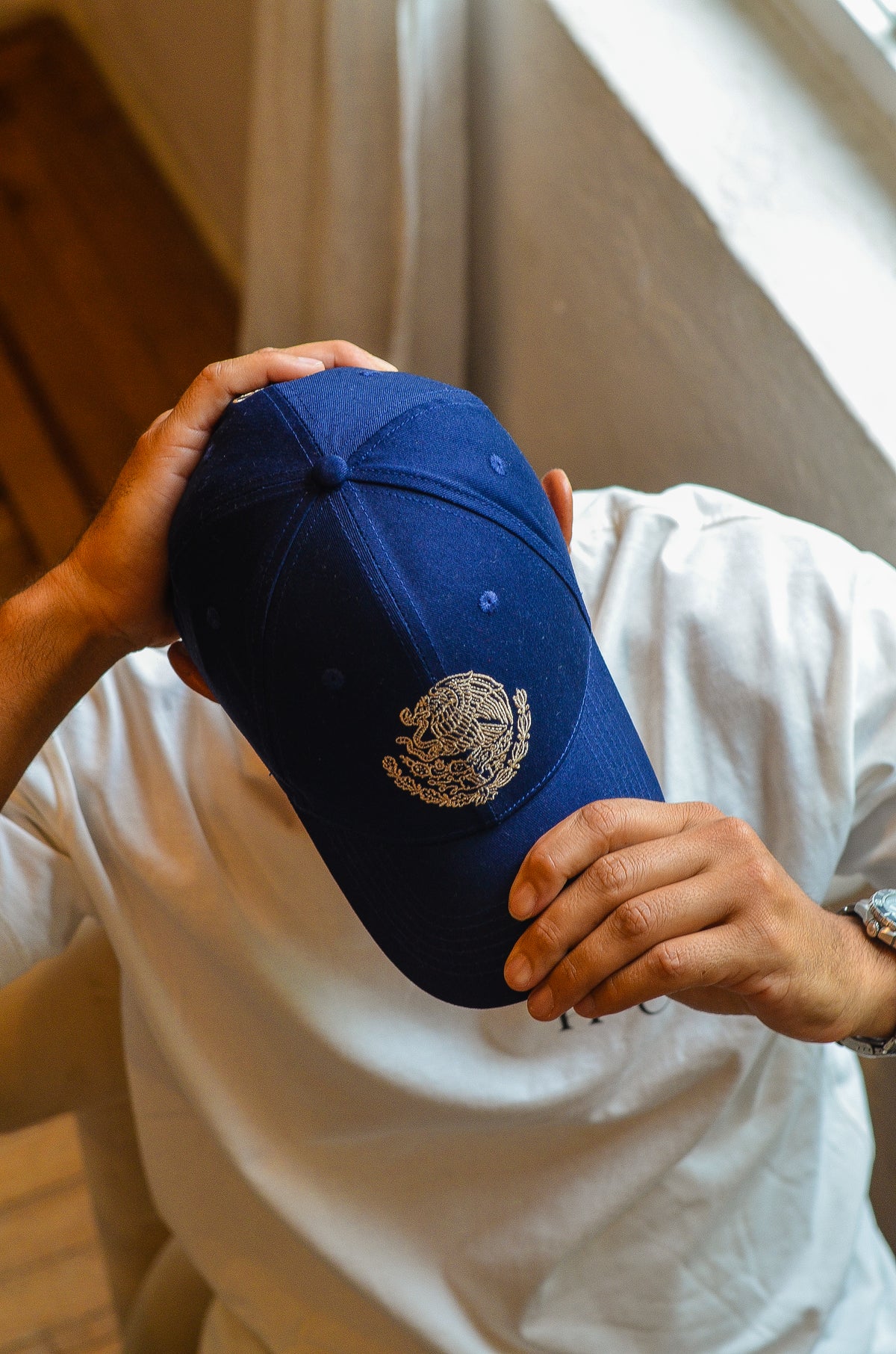 Mexico National Emblem Embroidered Baseball Cap – 100% Cotton