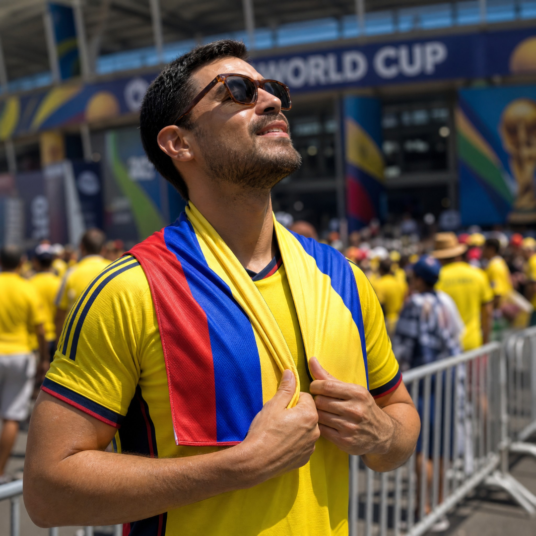 Colombia Fan Bundle – Flag Blanket + Cooling Towel | Limited Edition