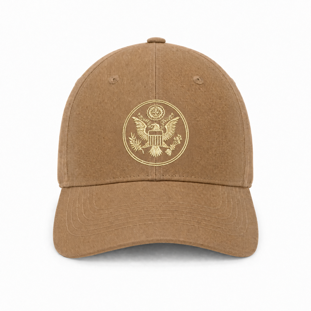 USA National Emblem Embroidered Baseball Cap – 100% Cotton