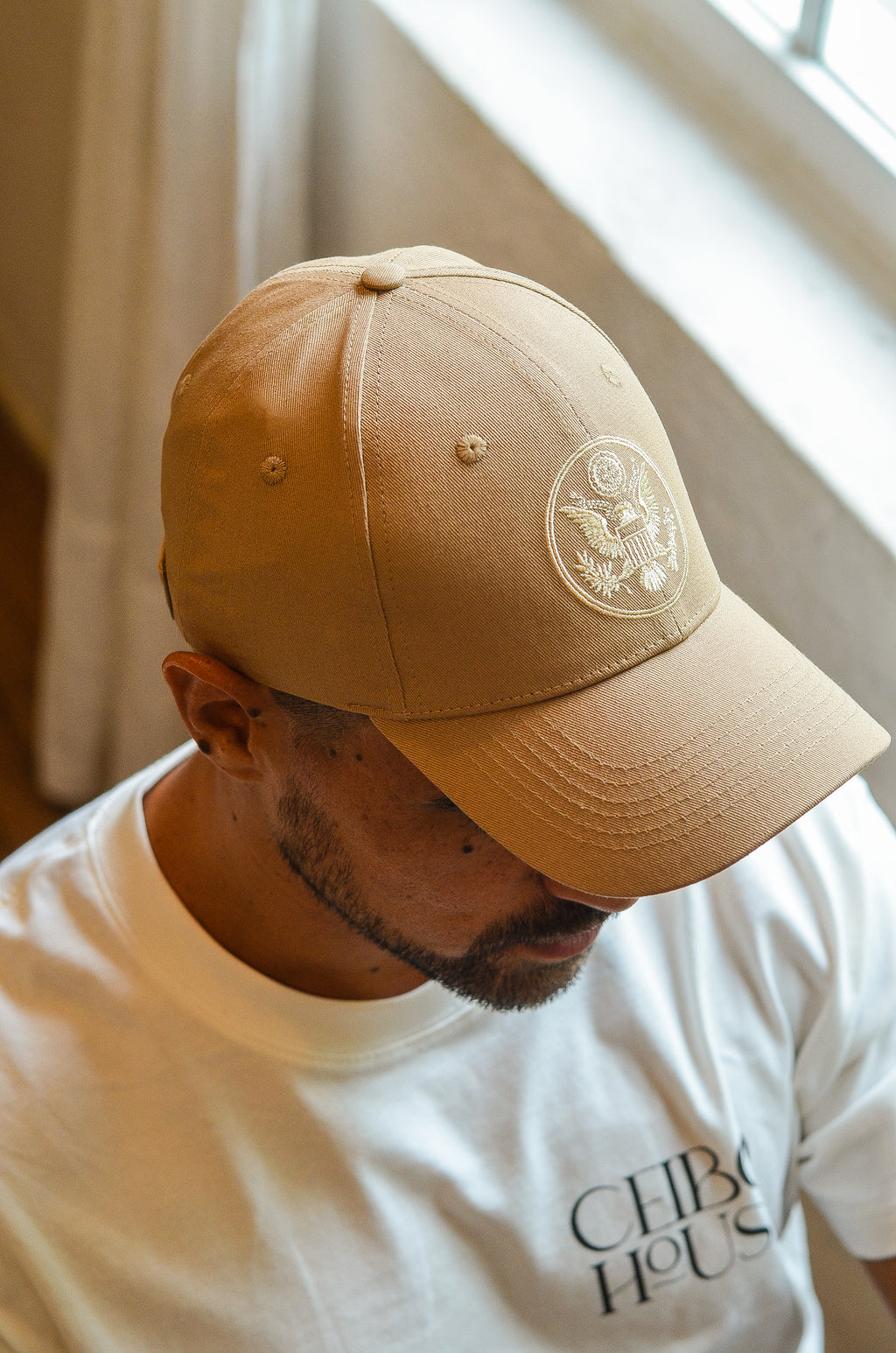 USA National Emblem Embroidered Baseball Cap – 100% Cotton