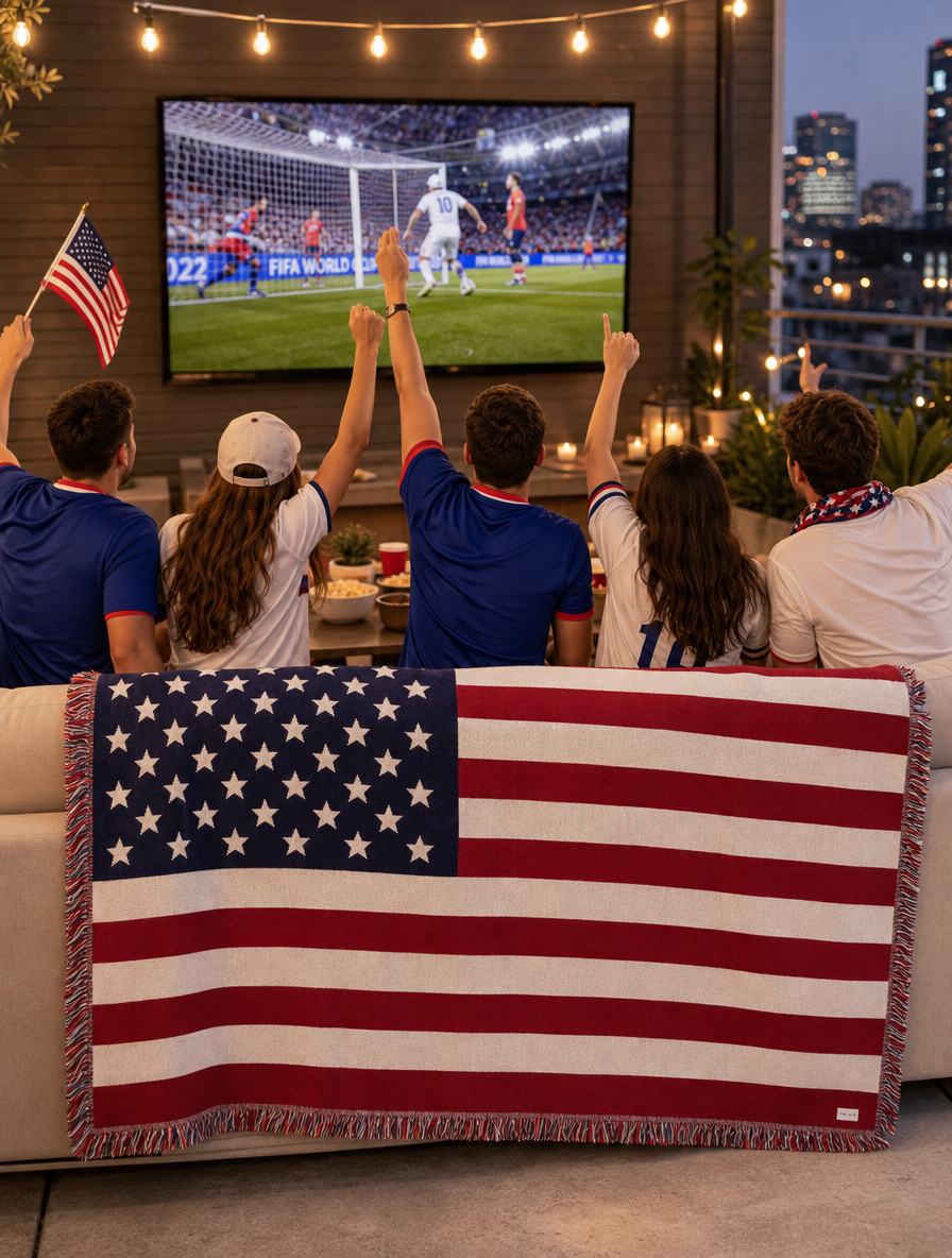 USA Fan Bundle – Flag Blanket + Cooling Towel | Limited Edition