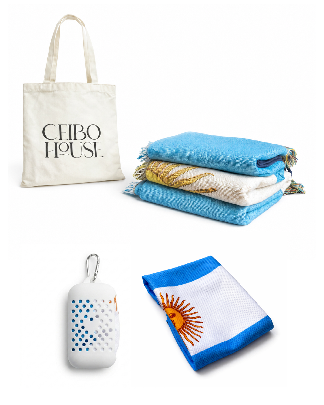 Argentina flag cooling towel for world cup match 2026