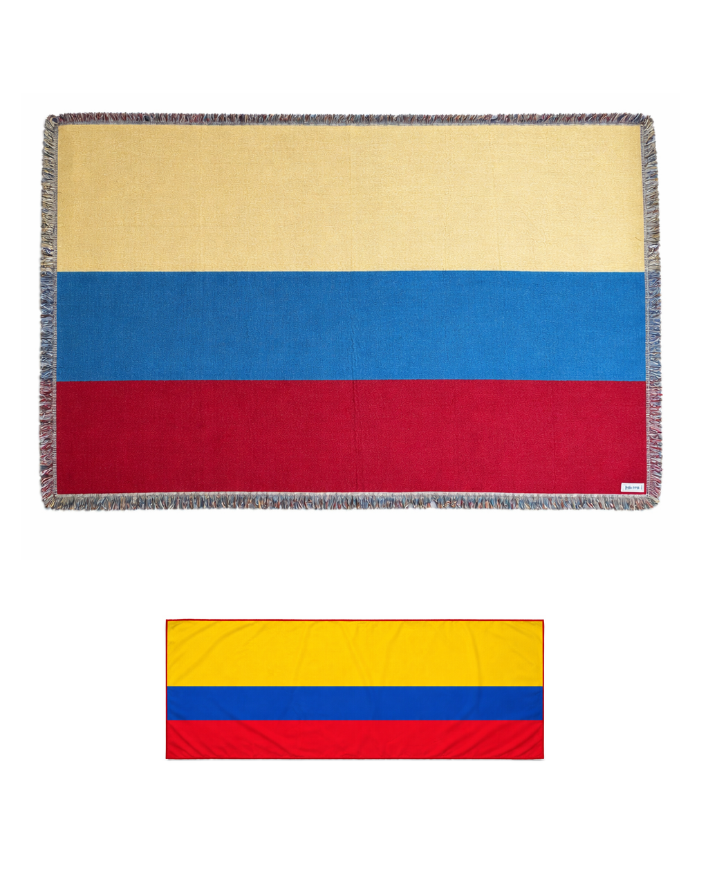 Paquete Futbol Fans de Colombia – Manta con bandera + Toalla refrescante | Edición limitada