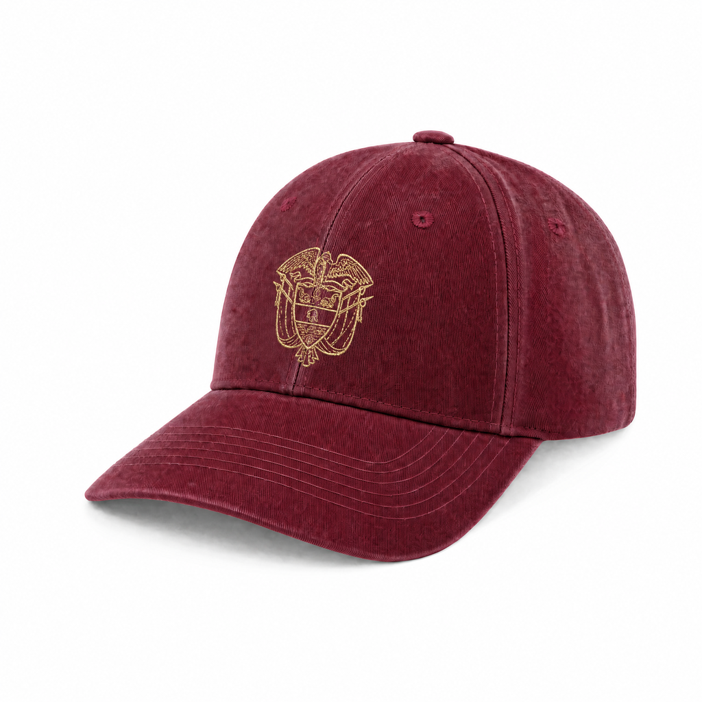 Colombia National Emblem Embroidered Baseball Cap – 100% Cotton