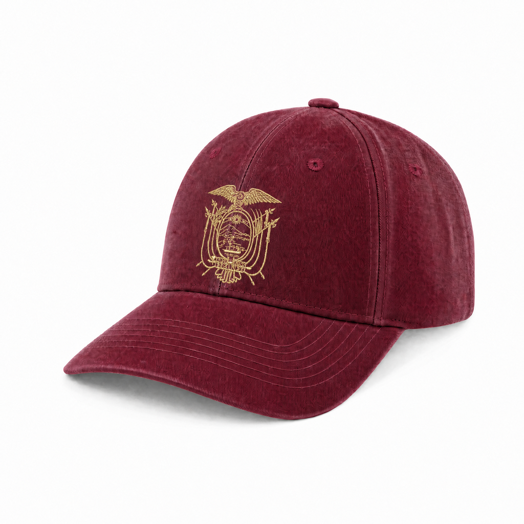 Ecuador National Emblem Embroidered Baseball Cap – 100% Cotton