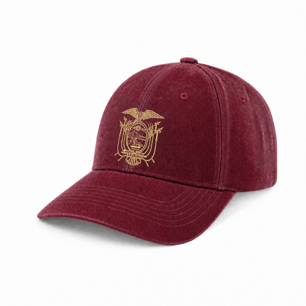 Ecuador National Emblem Embroidered Baseball Cap – 100% Cotton