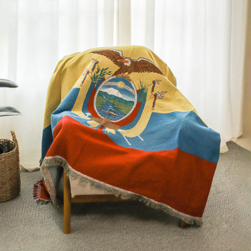 ECUADOR Woven Throw Blanket | 70x50 in