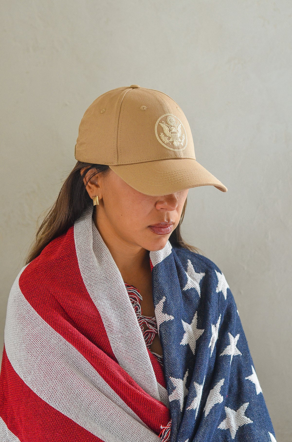 USA National Emblem Embroidered Baseball Cap – 100% Cotton